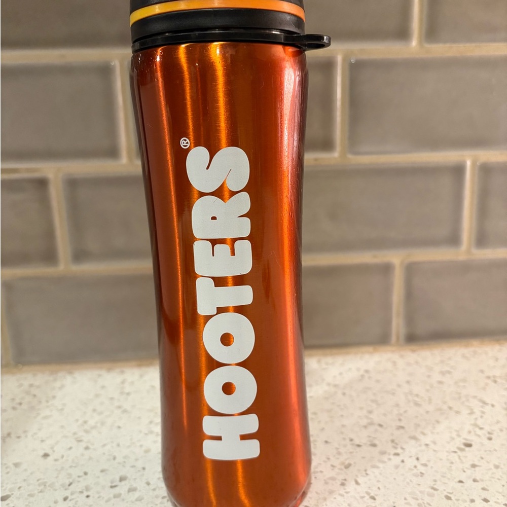 Hooters Vibrant Orange Water Bottle